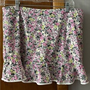 Brand New with Tags Lands End Mini Ruffled Swim Skirt